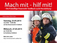 Mach Mit – Hilf mit! Die Freiwillige Feuerwehr Seelbach freut sich auf Dich